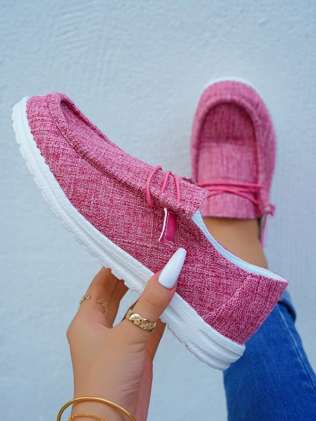 Casual Shoes with Lace Up Front