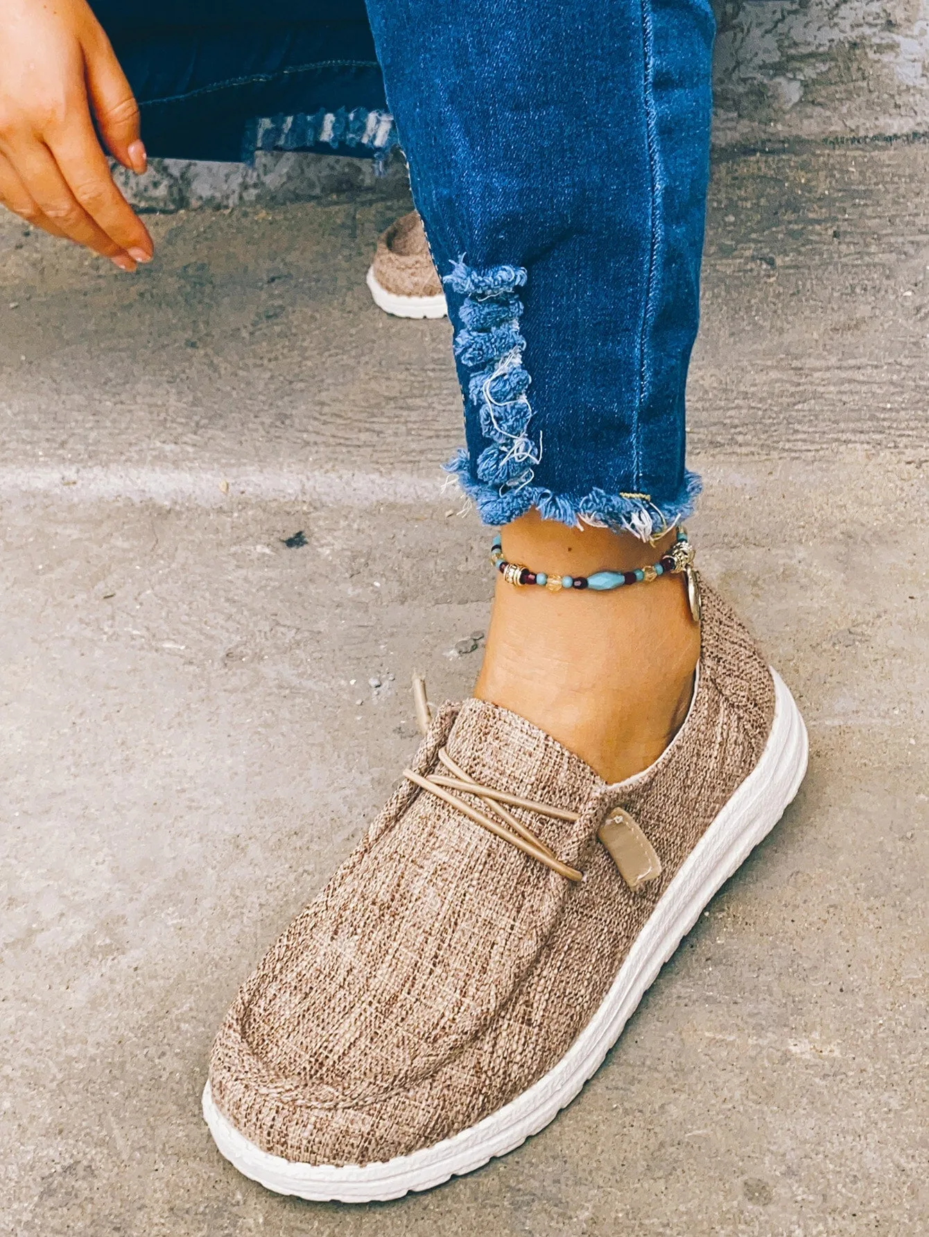 Casual Shoes with Lace Up Front