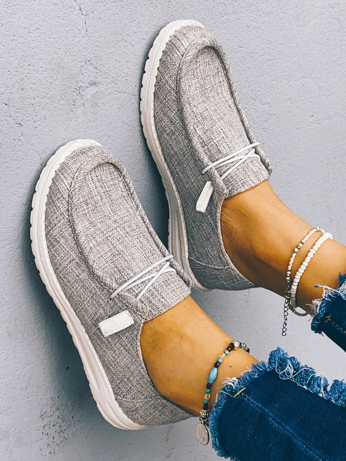 Casual Shoes with Lace Up Front