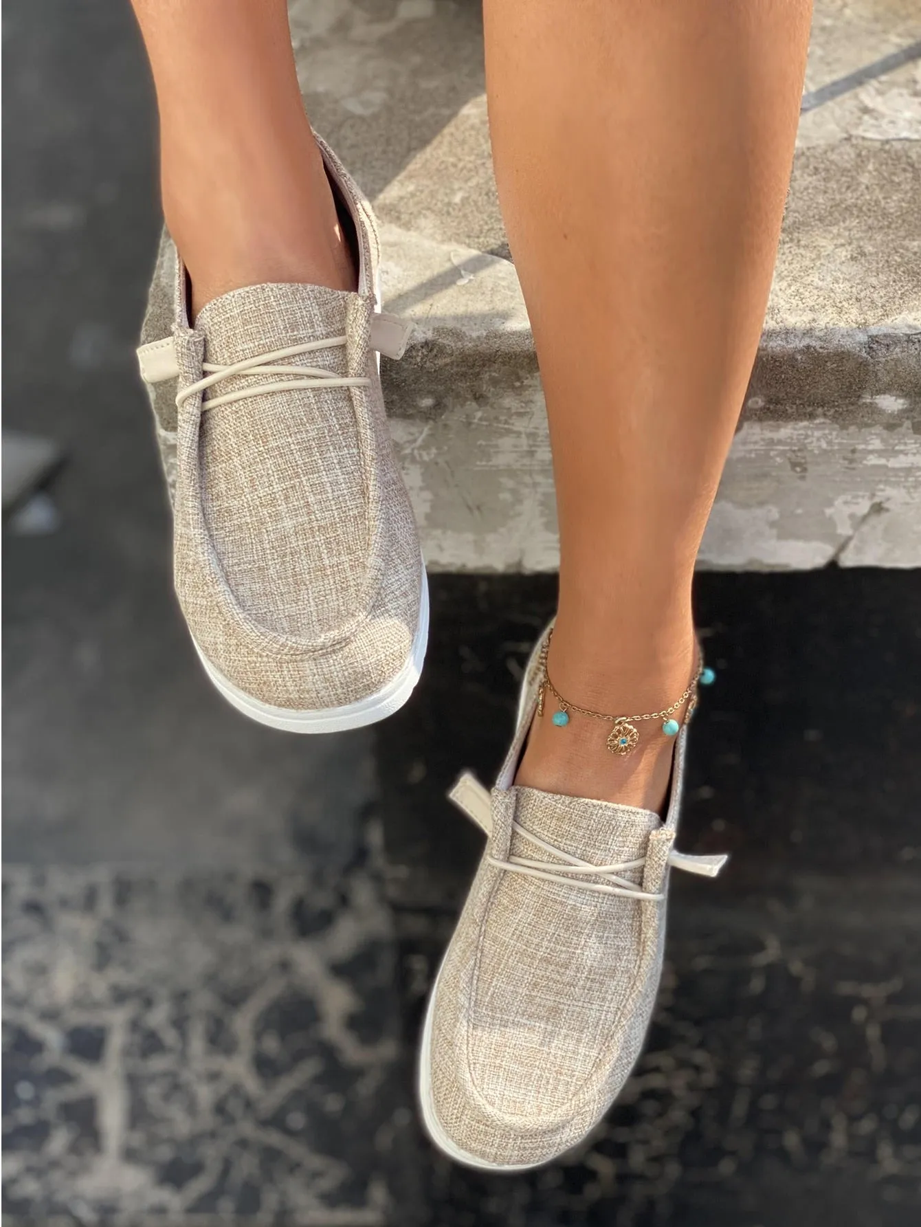 Casual Shoes with Lace Up Front