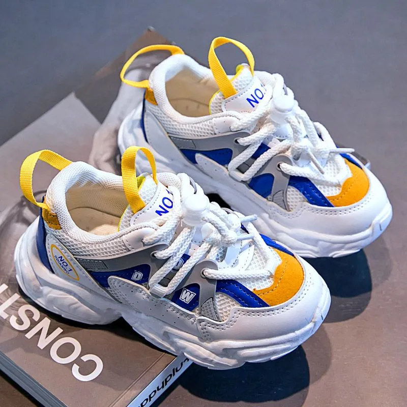 Children Sneakers Colorful Breathable Mesh Design Shoes