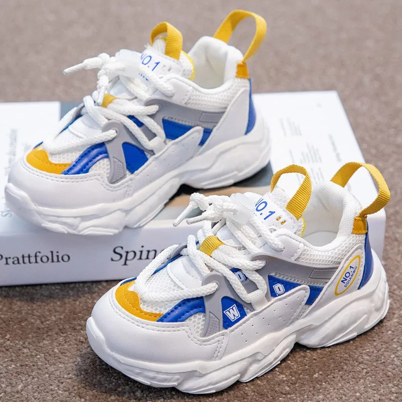 Children Sneakers Colorful Breathable Mesh Design Shoes
