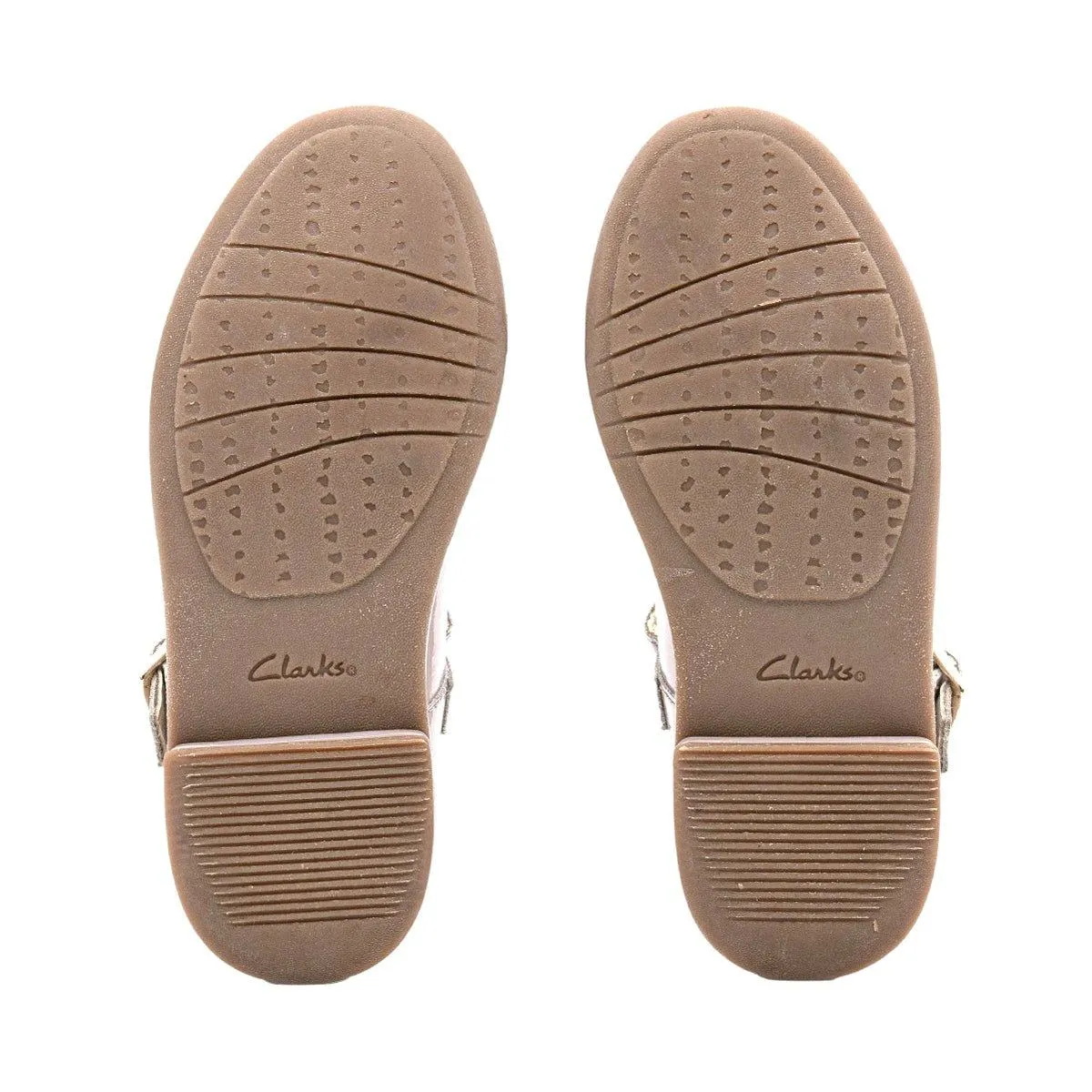 Clarks Casual Ballerinas Patent Leather Pink Colour For Kids