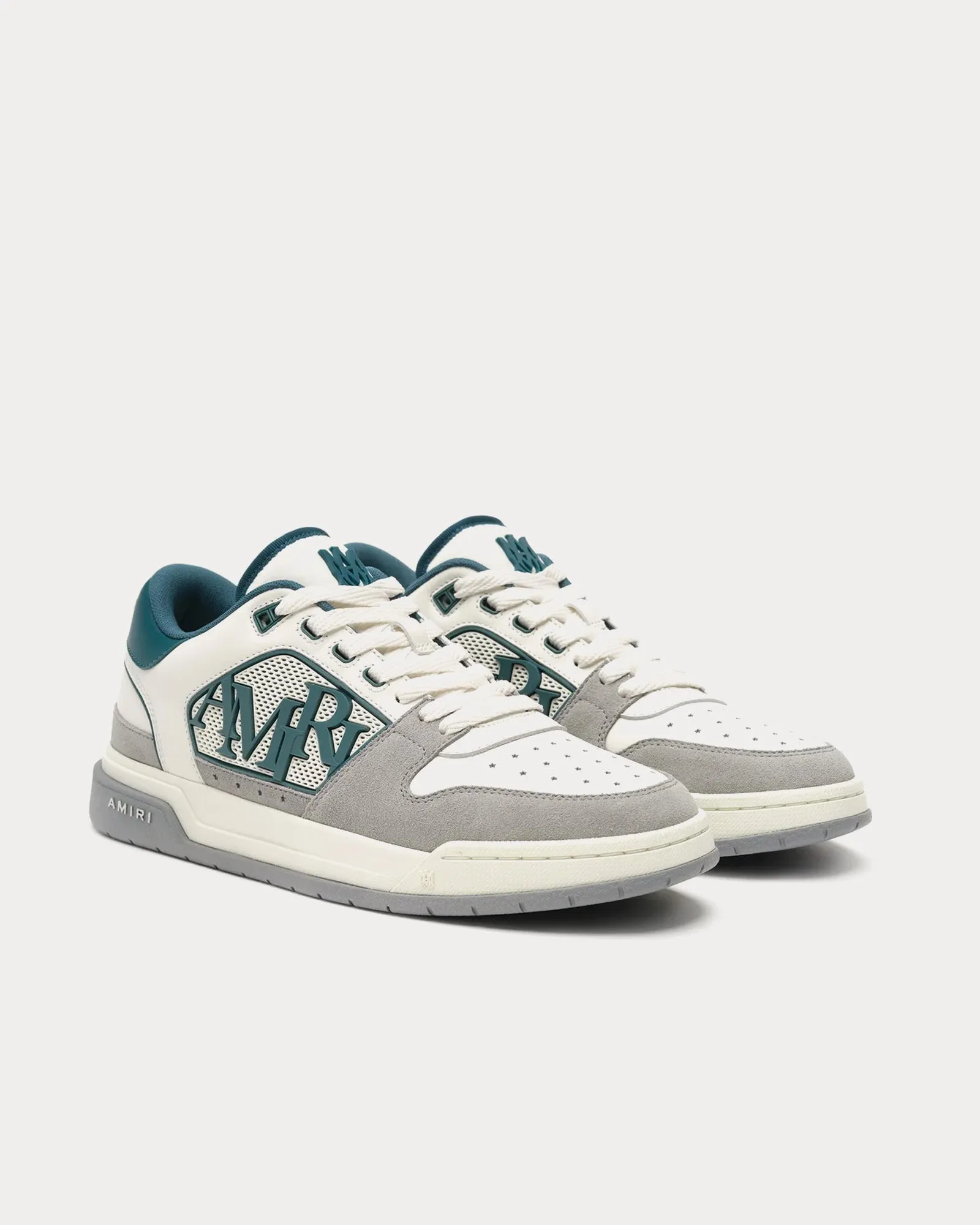 Classic Deep Teal / Grey / White Low Top Sneakers