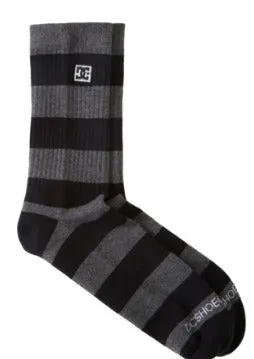 DC Shoes 2 Pack Striped Crew Socks