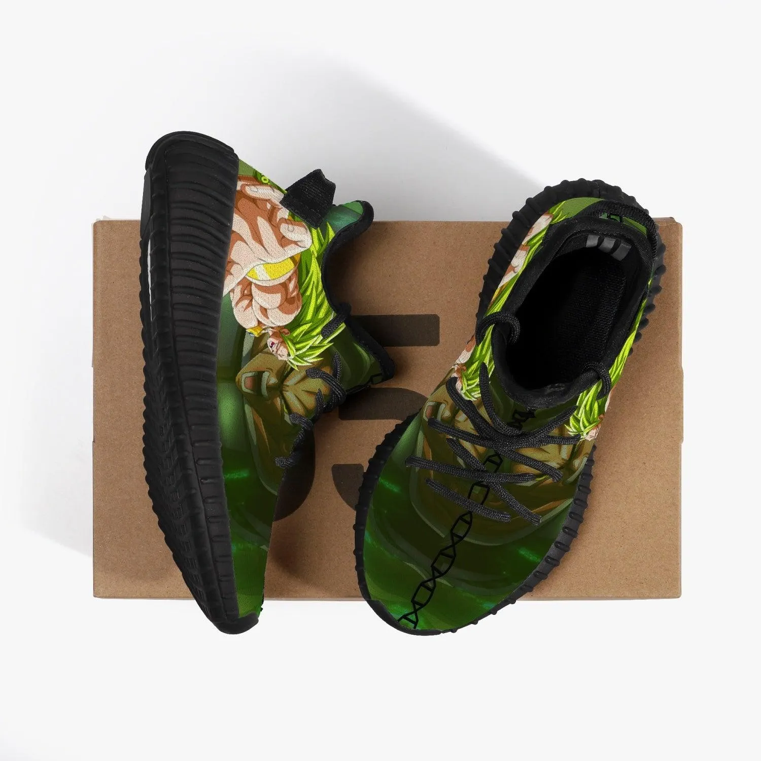 Dragonball Z Broly Kids YZ Black Anime Shoes