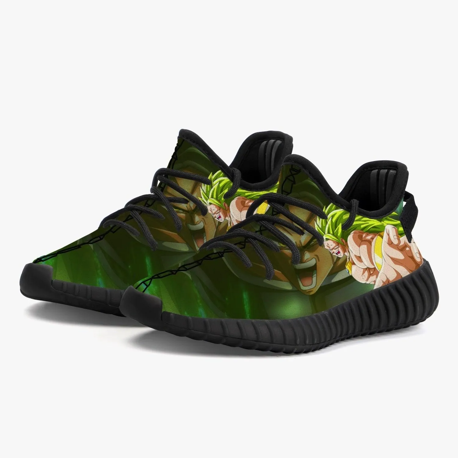 Dragonball Z Broly Kids YZ Black Anime Shoes