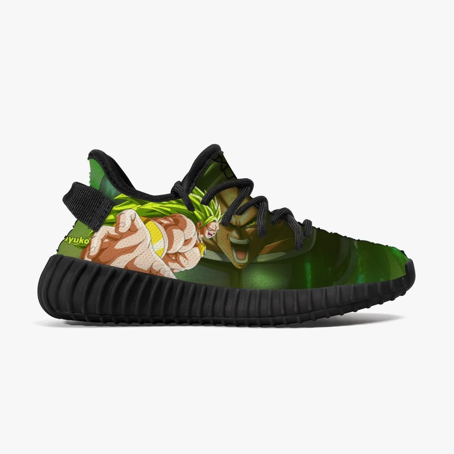 Dragonball Z Broly Kids YZ Black Anime Shoes