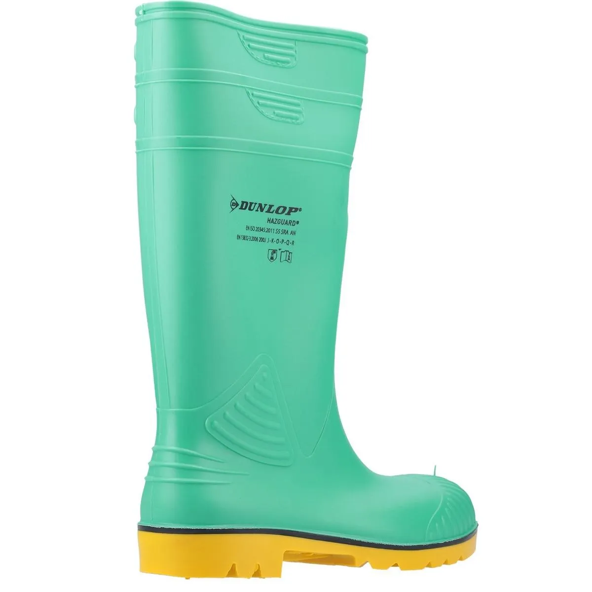 Dunlop Acifort HazGuard Safety Wellington Green/Black/Yellow