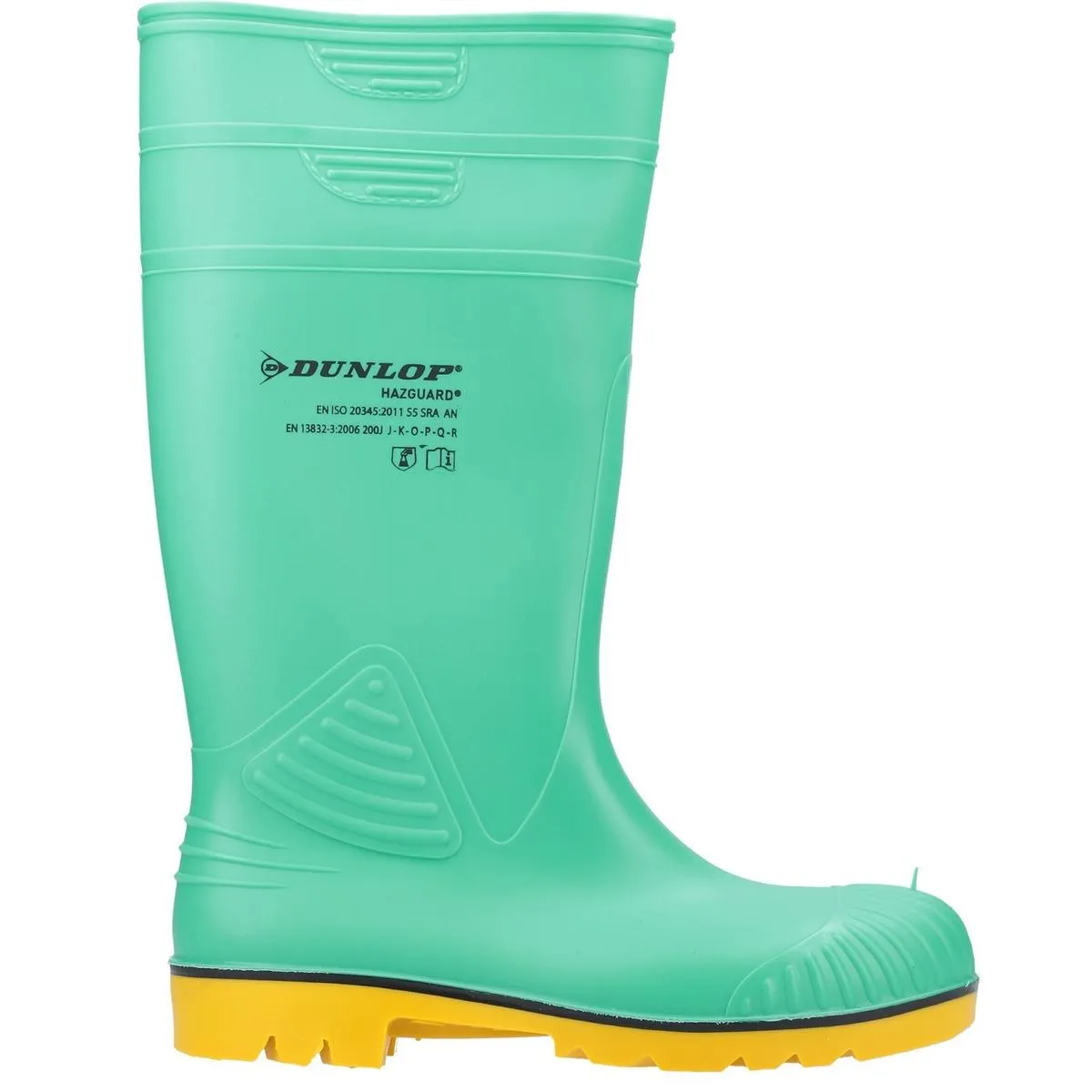Dunlop Acifort HazGuard Safety Wellington Green/Black/Yellow