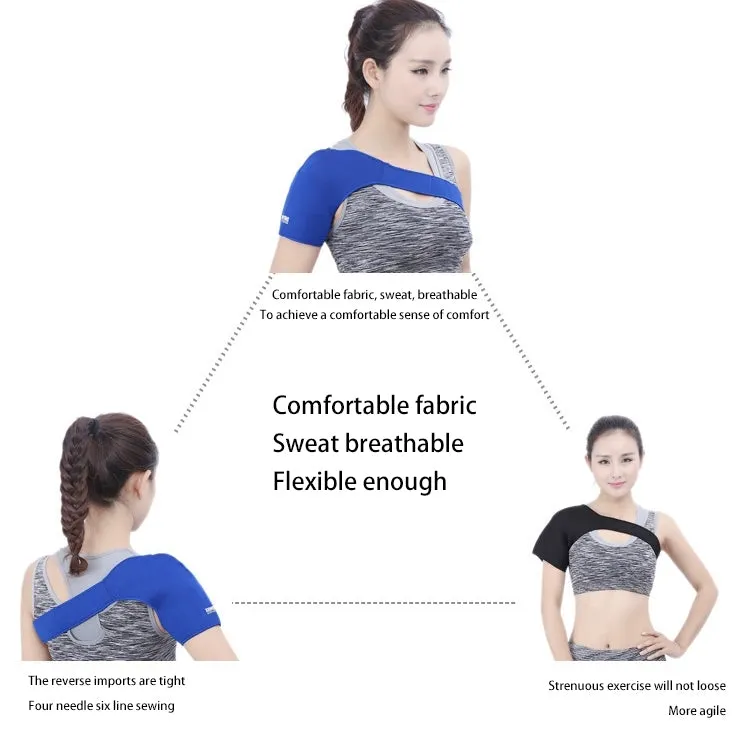 Elastic Sports Single Shoulder Support Guard, Size: 23 x 47cm(Blue)