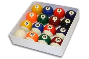 Empire USA Deluxe Pool Ball Set Standard Size 2-1/4"