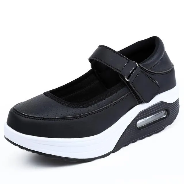 Eva Women's Black Platform Shoes