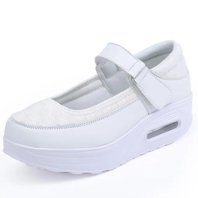 Eva Women's Black Platform Shoes