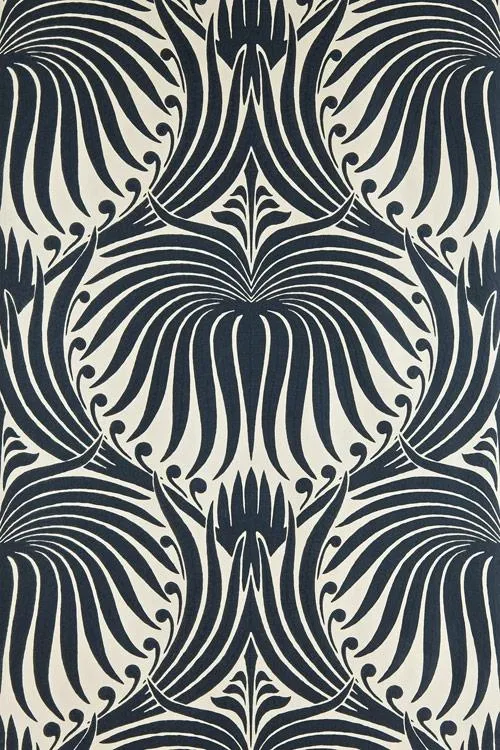 Farrow & Ball Wallpaper Lotus BP2019 Black/Taupe