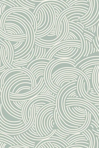 Farrow & Ball Wallpaper Tourbillon BP 4805 Aqua