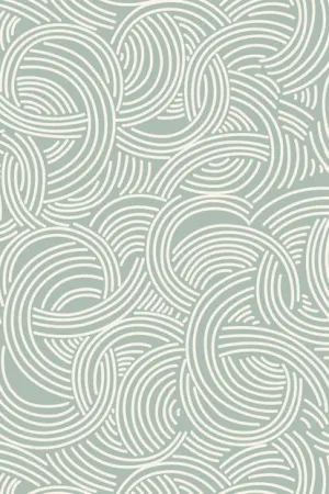 Farrow & Ball Wallpaper Tourbillon BP 4805 Aqua