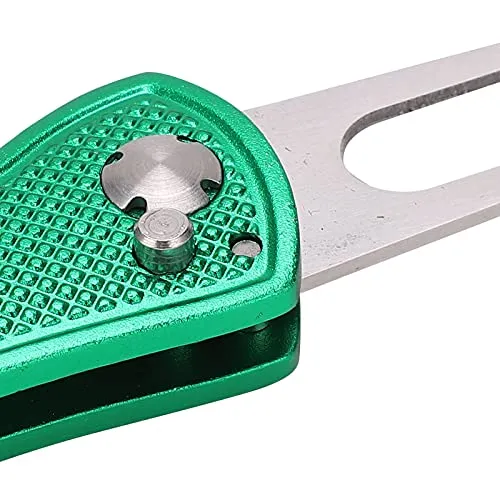 Green Fork, Great Rust‑Resistant Divot Repair Tool for Repair Courses(Green)