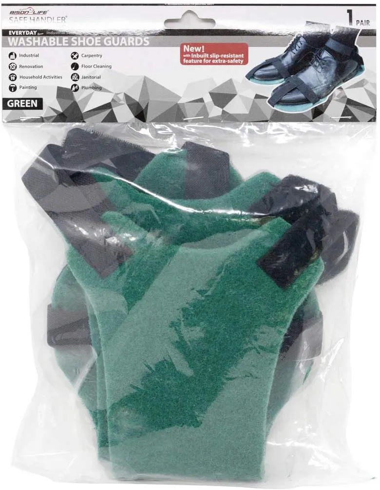 Green Washable Shoe Scrubber with Inbuilt Slip-resistant, Reinforced Edges - Bison Life