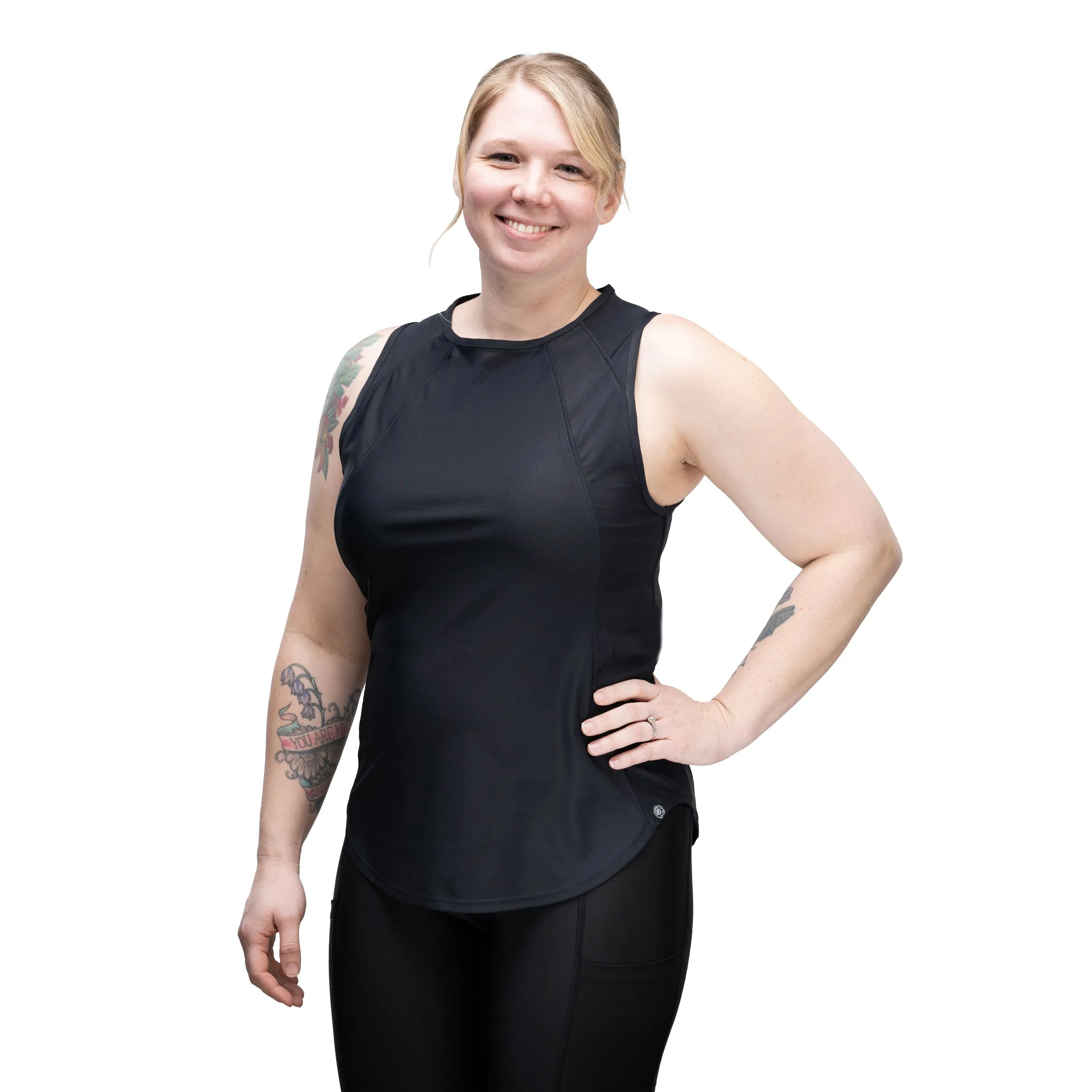 Jacqueline Athletic Grooming Top Black