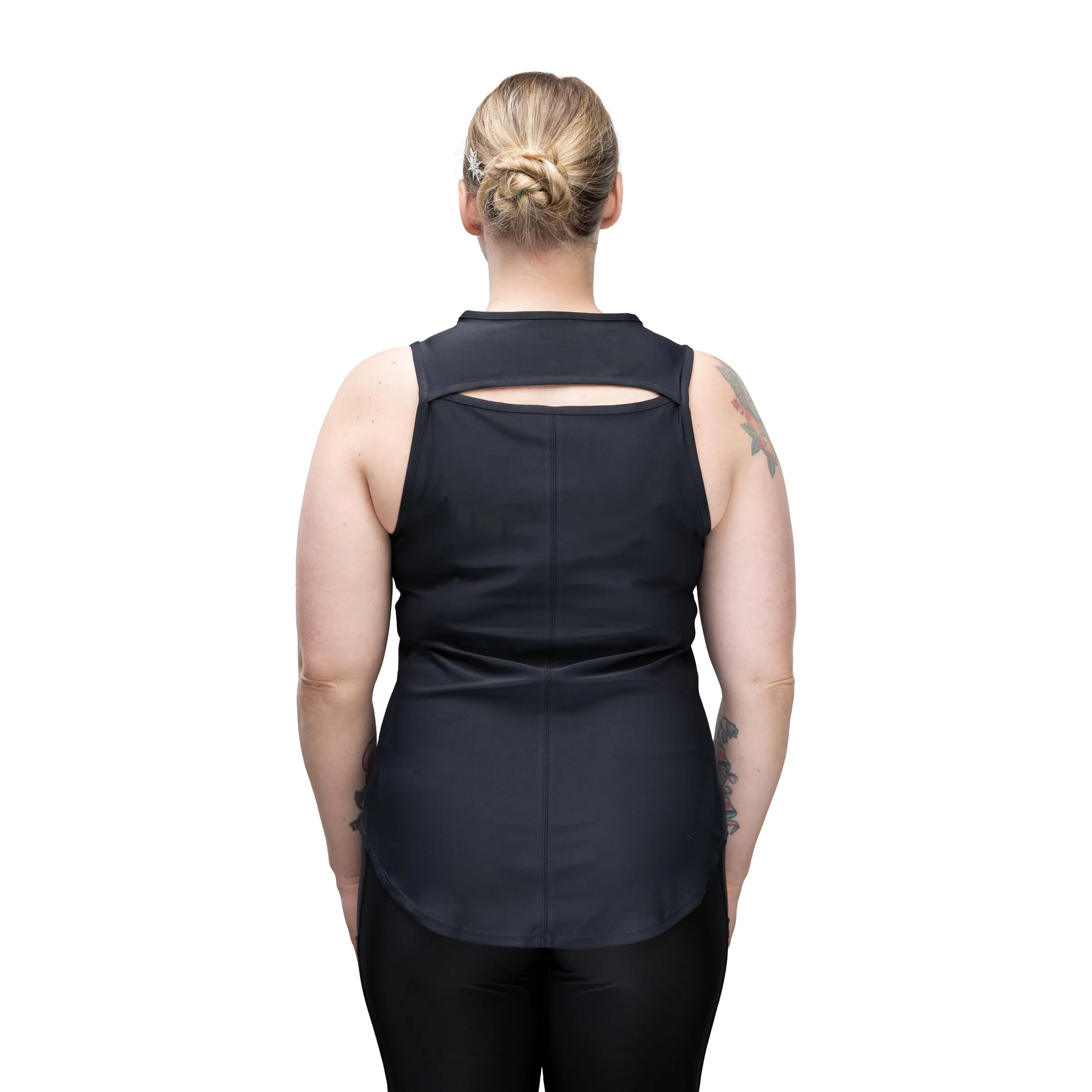 Jacqueline Athletic Grooming Top Black