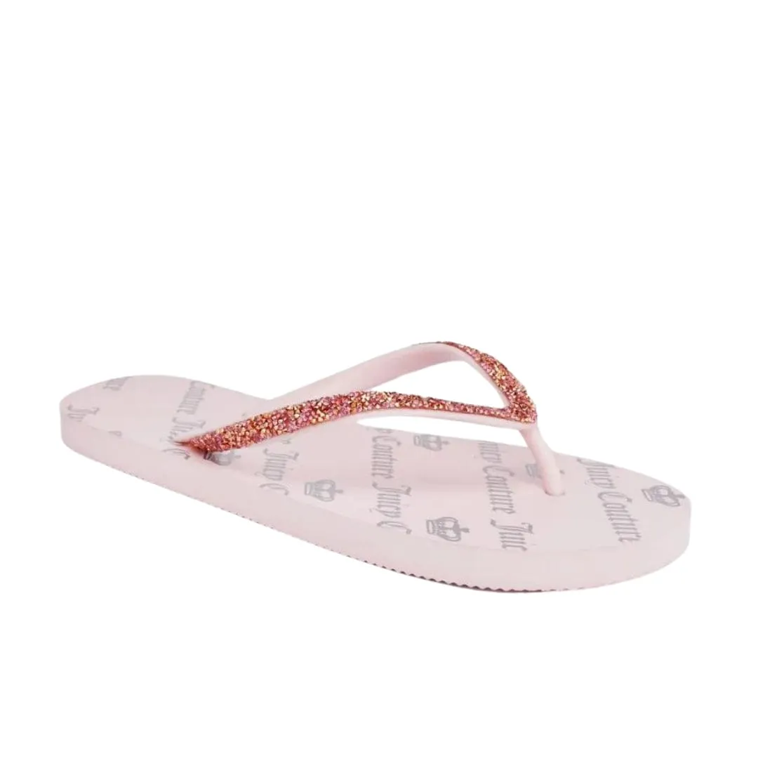 JUICY COUTURE - Shimmery Thong Flip Flop Sandals