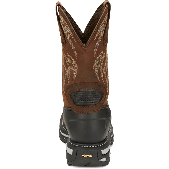 JUSTIN MENS FRONTLINE HIGHVIZ COMPOSITE TOE WORKBOOTS STYLE CR2152