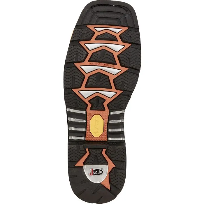 JUSTIN MENS FRONTLINE HIGHVIZ COMPOSITE TOE WORKBOOTS STYLE CR2152