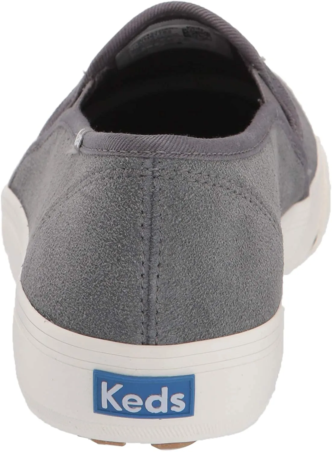 Keds Double Decker PERF Suede Sneaker Grey Slip On Fashion Tennis Shoes