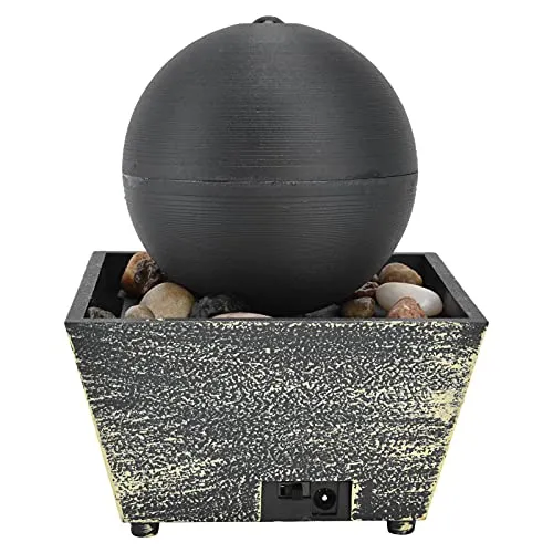 LED Tabletop Fountain, Stylish Lightweight Plastic 3V USB Desktop Water Fountain for Bedroom for Office for Living Room