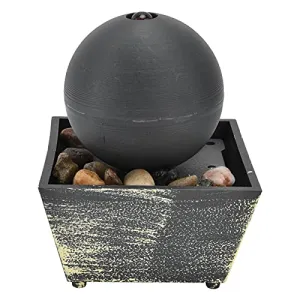 LED Tabletop Fountain, Stylish Lightweight Plastic 3V USB Desktop Water Fountain for Bedroom for Office for Living Room