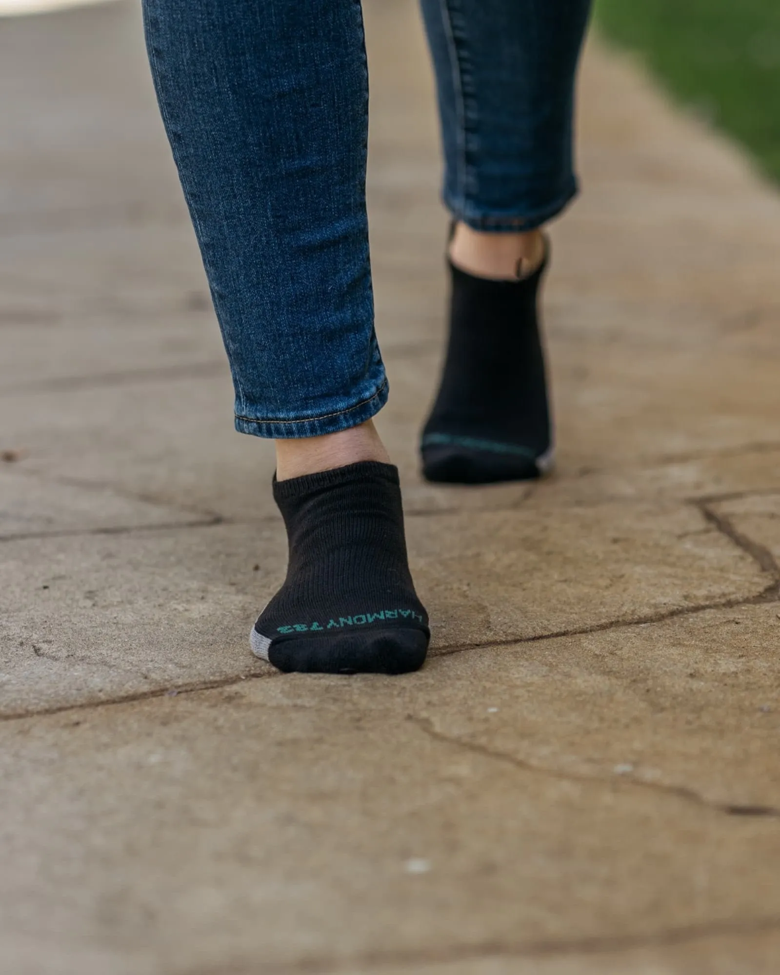 Low-Cut Grounding Socks • Black Organic Cotton