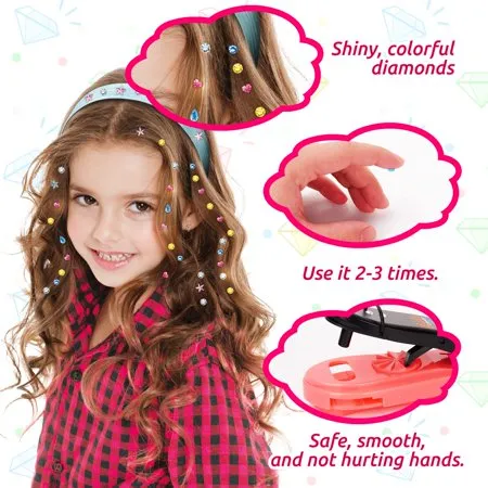 Lucyzero Toddler Girl Toys Age 4 5 6 Year Old Girls Gift Ideas, Hair Design Set Princess Toys for Kids 4-8, Hair Accessories Pretend Toy for 5 6 7 8 Year Old Girls Play Sets Christmas Birthday Gift
