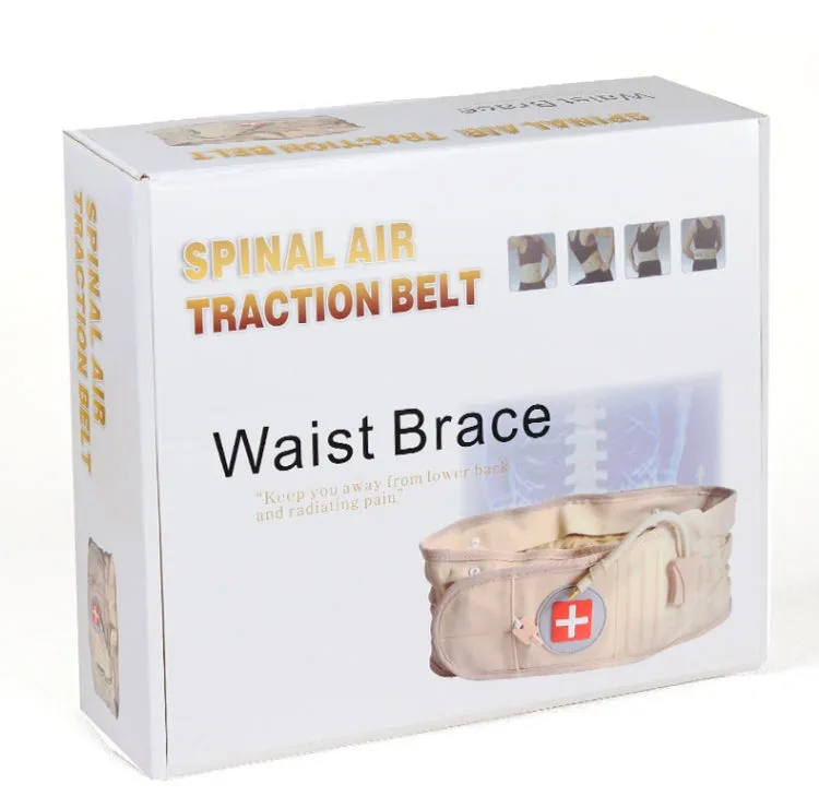 Lumbar Spine Inflated Traction Belt Lumbar Disc Pneumatic Waist Protective Belt, Specification: Free Size(Deep Blue)