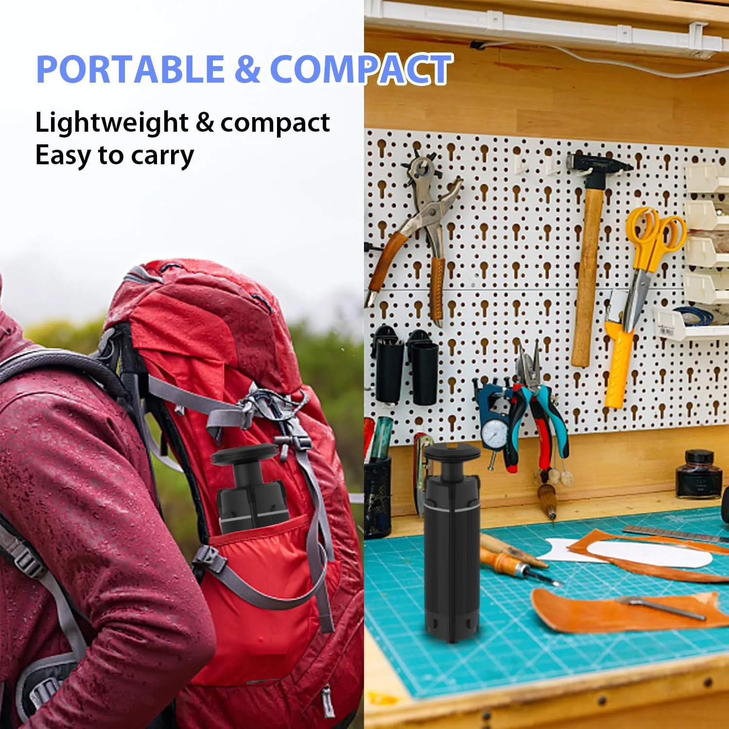 MACHFALLY 2000 Lumen Camping Light,Working Lantern,LED Barbecue Light, Retractable Adjustable Metal Bracket with Tripod,USB Rechargeable Portable Camping Light,Suitable for Camping,Fishing,etc…