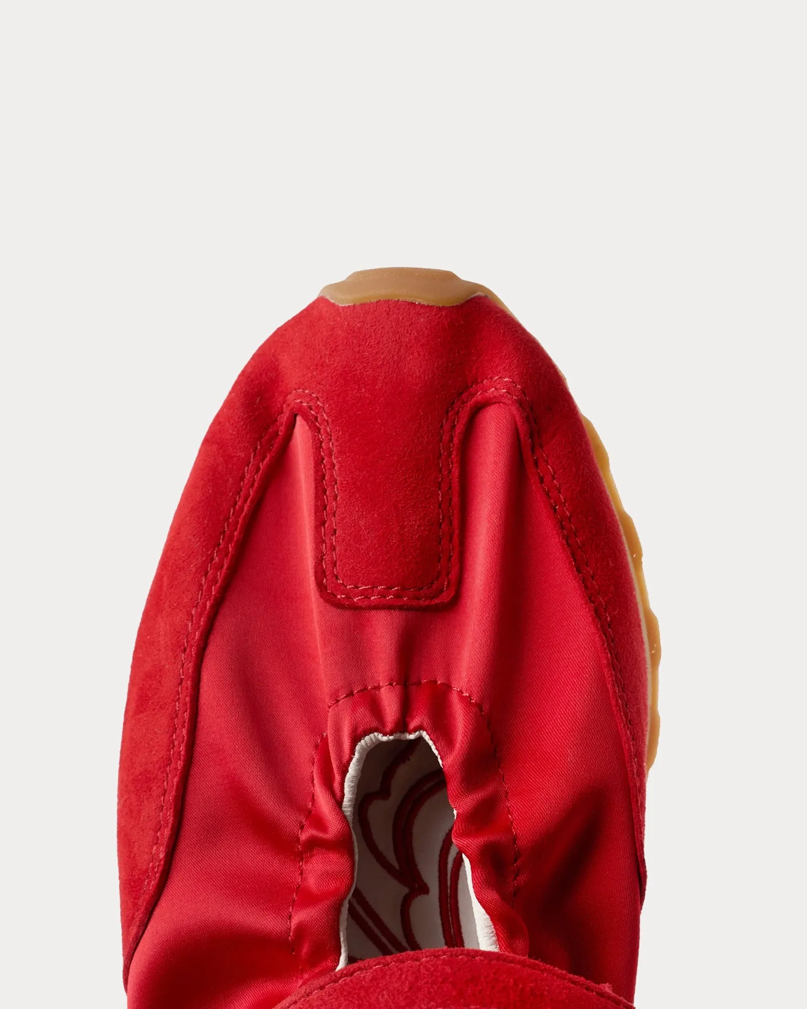 Mary Jane Runner Chinese Red / Antique White Slip On Sneakers