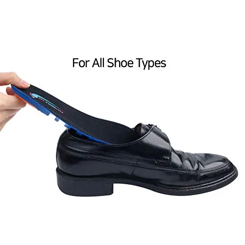 Memory Foam Shoe Inserts - Breathable Sport Shoe Insoles - Men (8.5-12), Women (9.5-13)