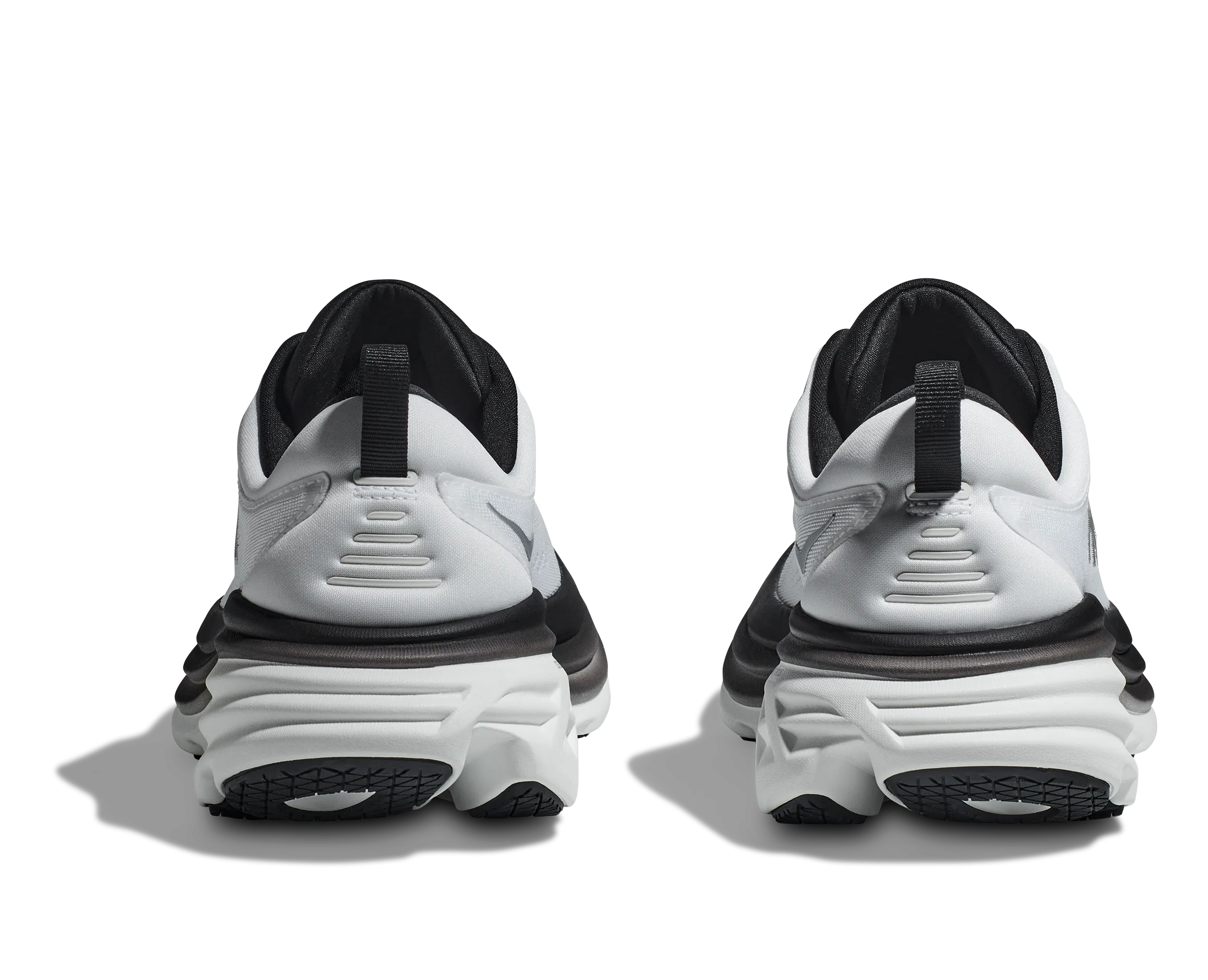 Men's Hoka Bondi 8 Color: White / Black (WIDE WIDTH)