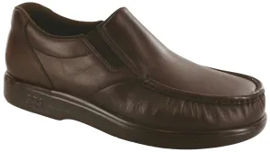 Men's Side Gore Slip On Loafer in Brown