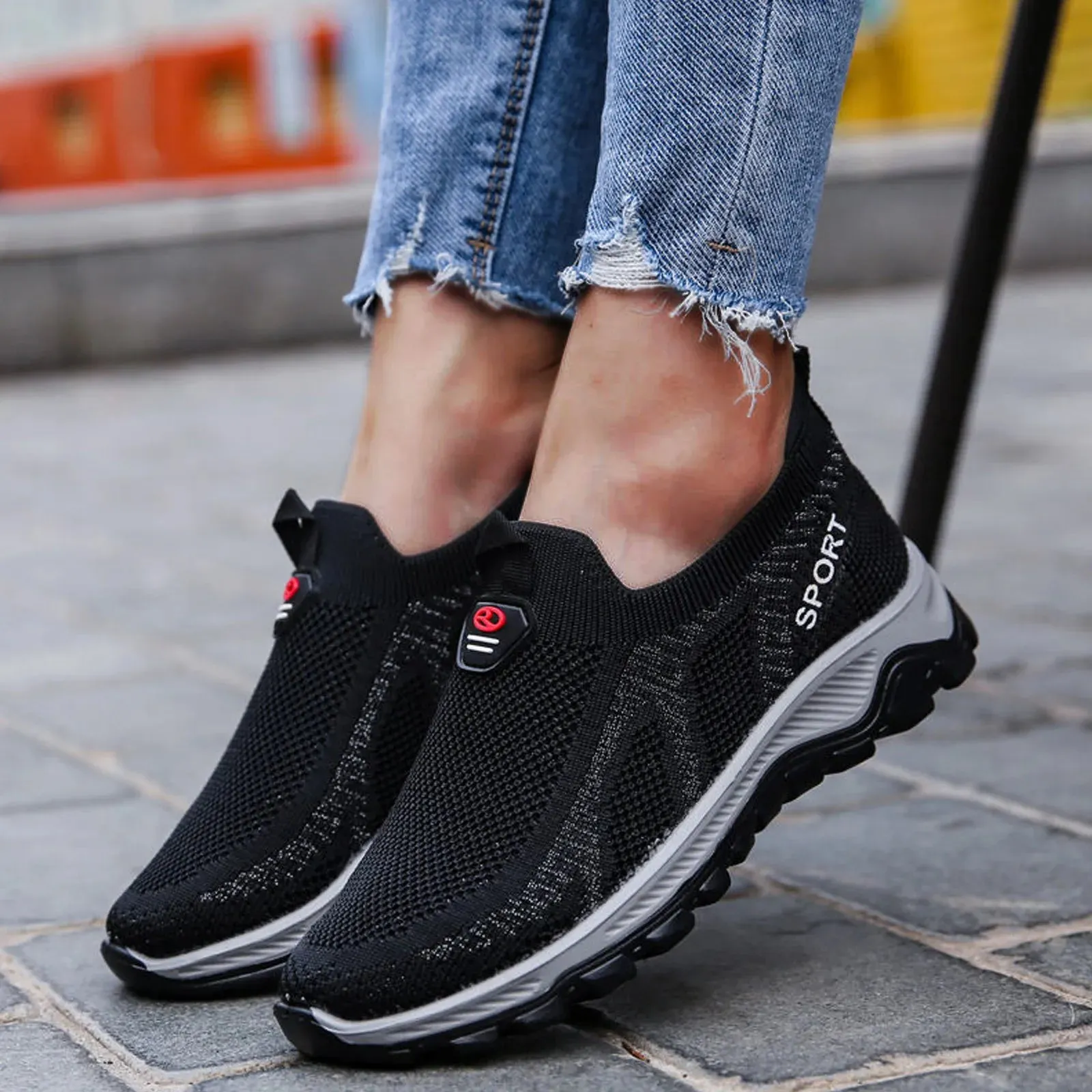 Mesh Running Sneaker For Women Athletic Tennis Trainer Breathable Sneakers Sport Walking Shoes Footwear