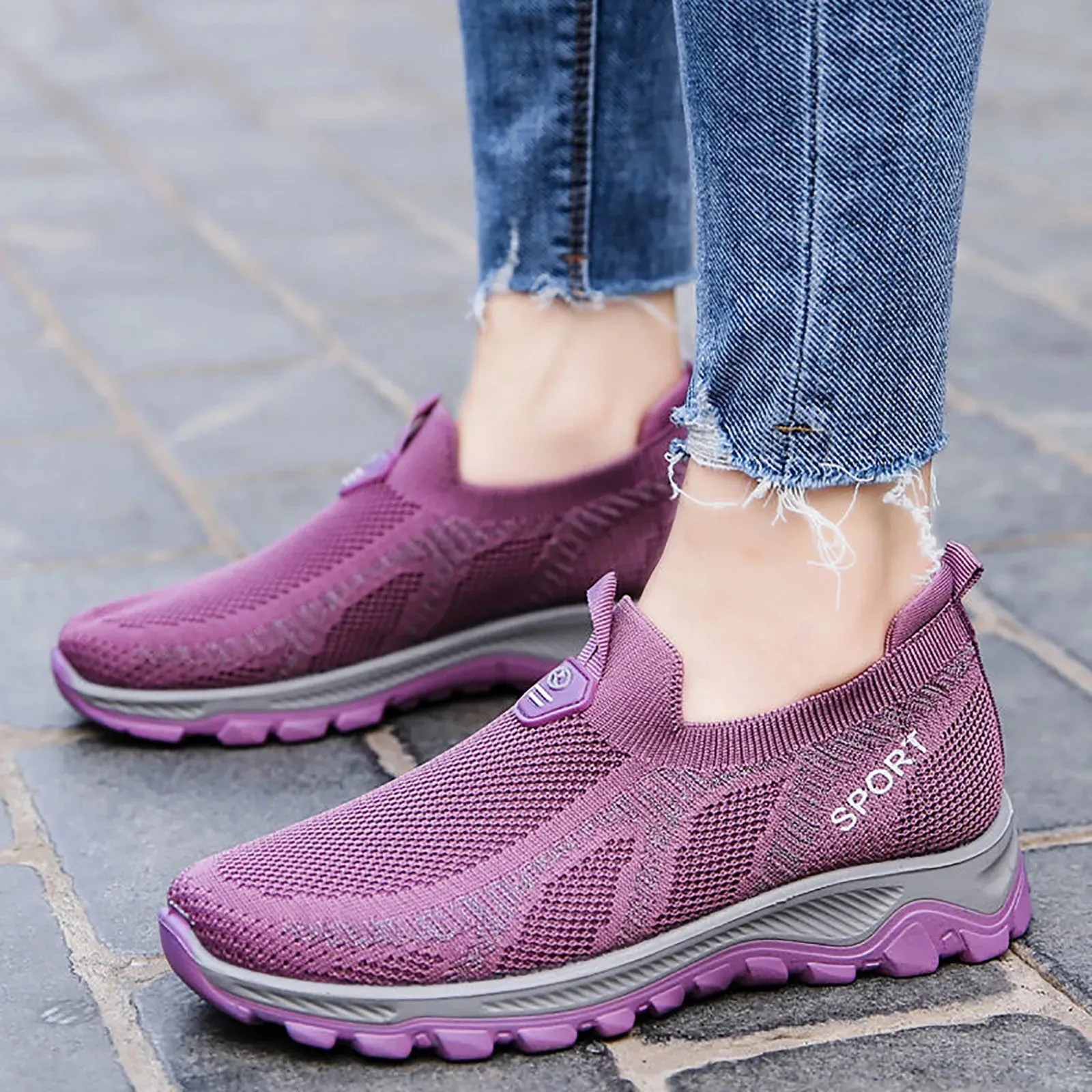 Mesh Running Sneaker For Women Athletic Tennis Trainer Breathable Sneakers Sport Walking Shoes Footwear