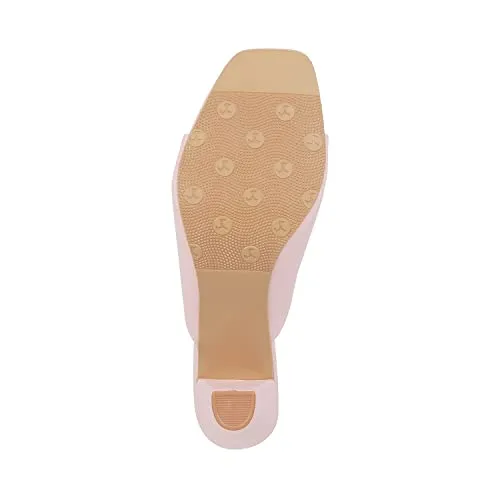 Mochi Women Pink Fashion Block Heel Slip-on UK/6 EU/39 (40-2531)