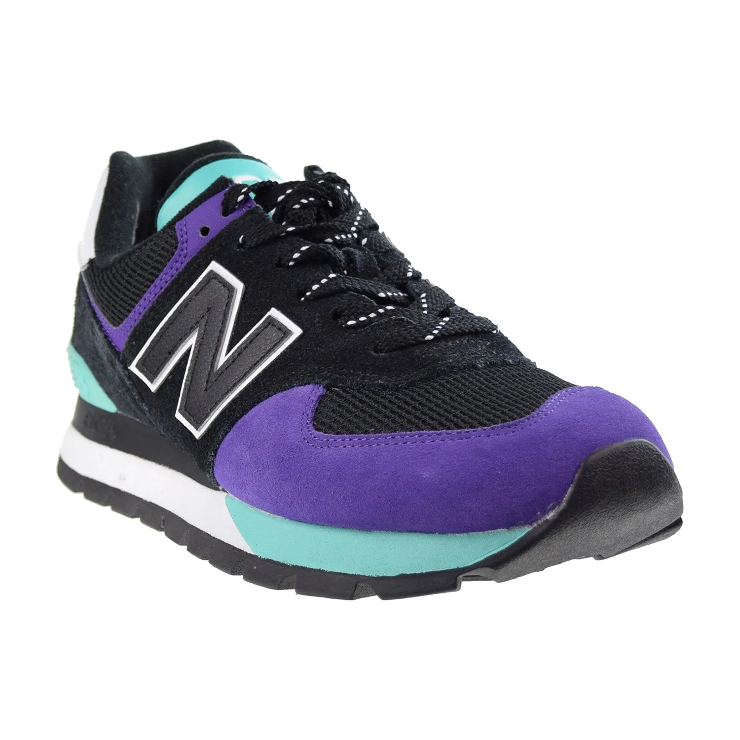 New Balance 574 Men's Shoes Rugged Black-Prism Purple