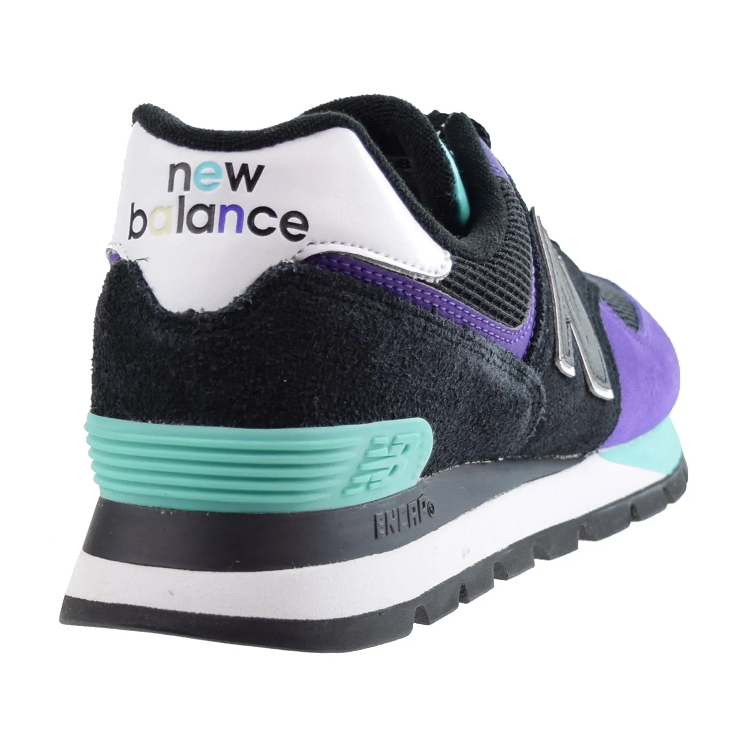 New Balance 574 Men's Shoes Rugged Black-Prism Purple