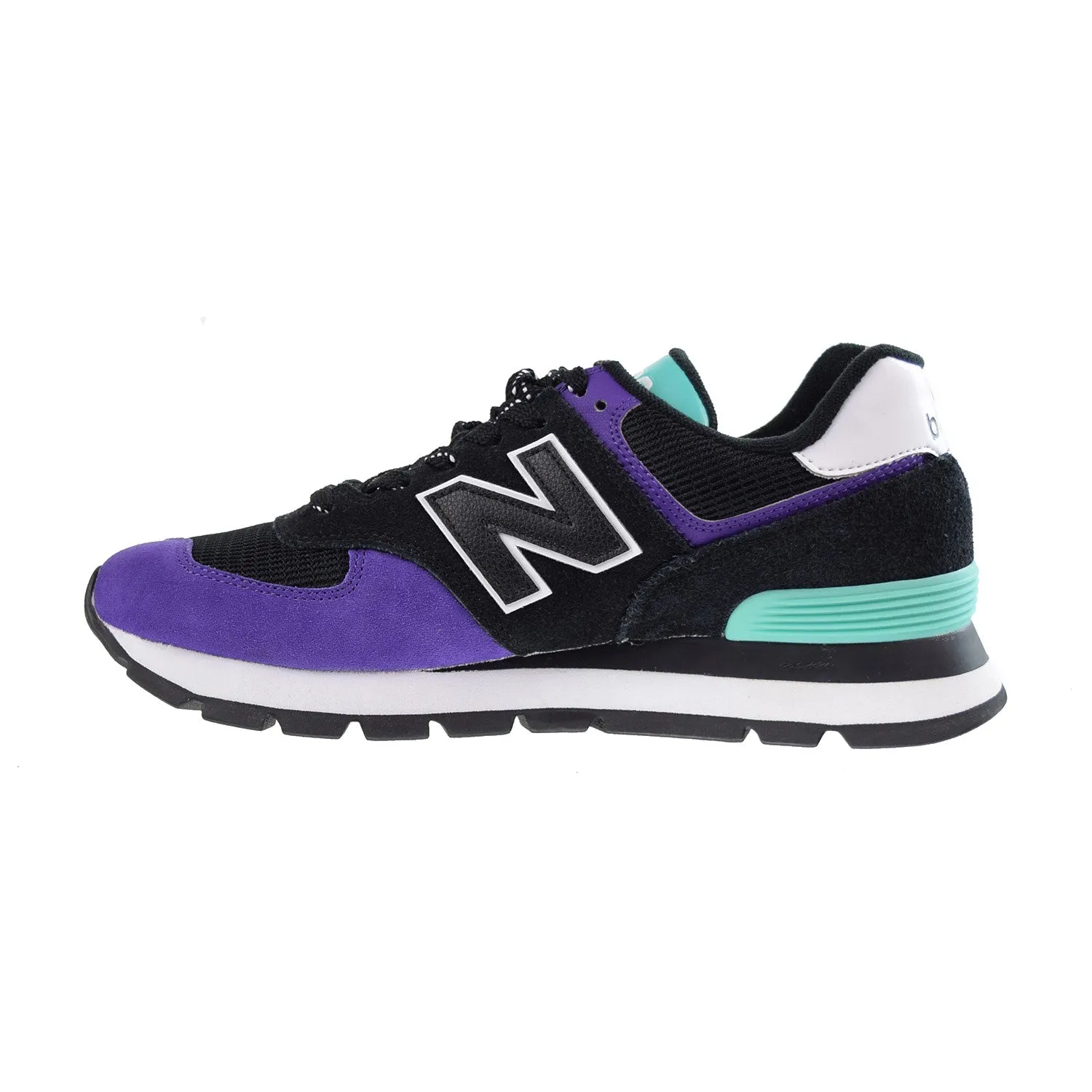 New Balance 574 Men's Shoes Rugged Black-Prism Purple