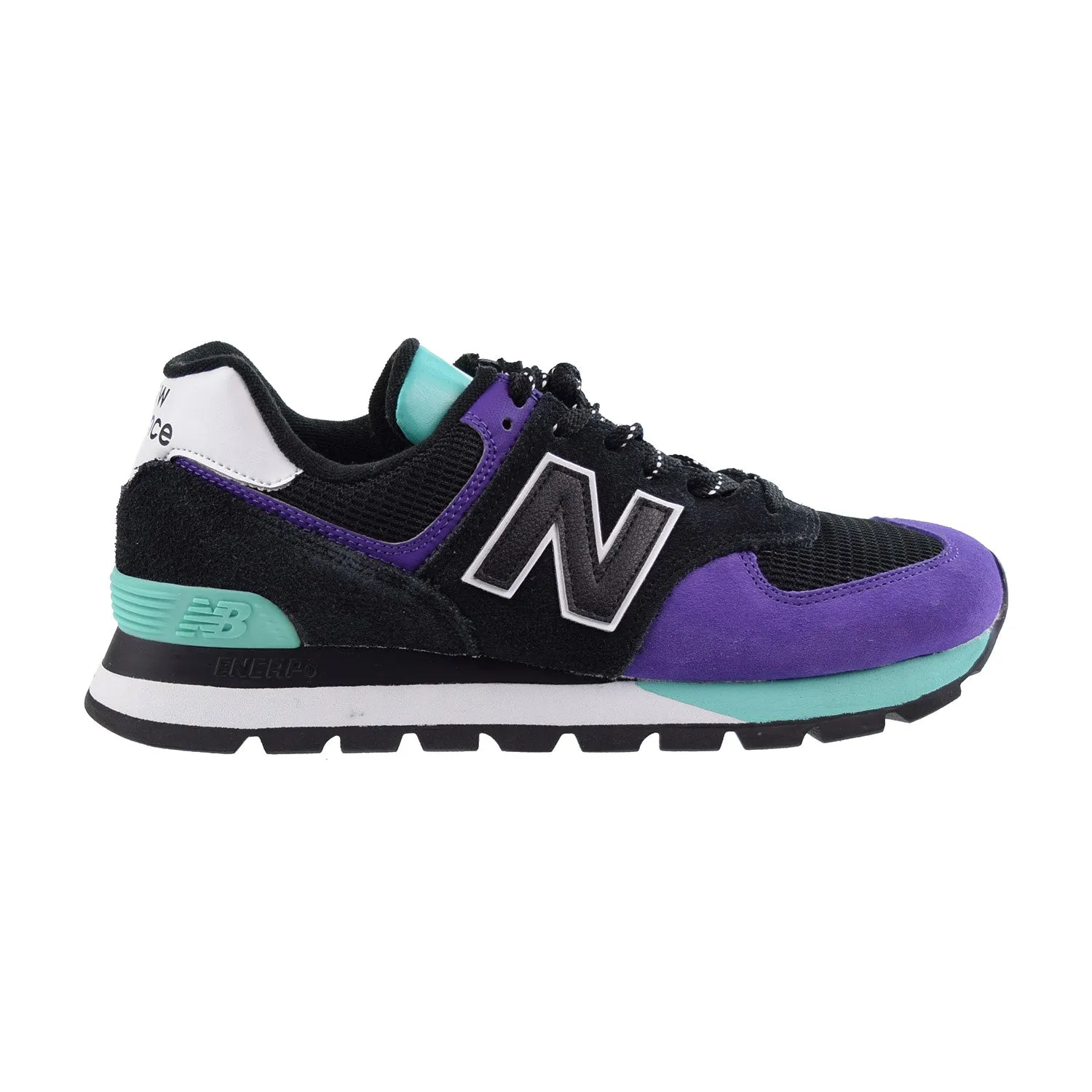 New Balance 574 Men's Shoes Rugged Black-Prism Purple