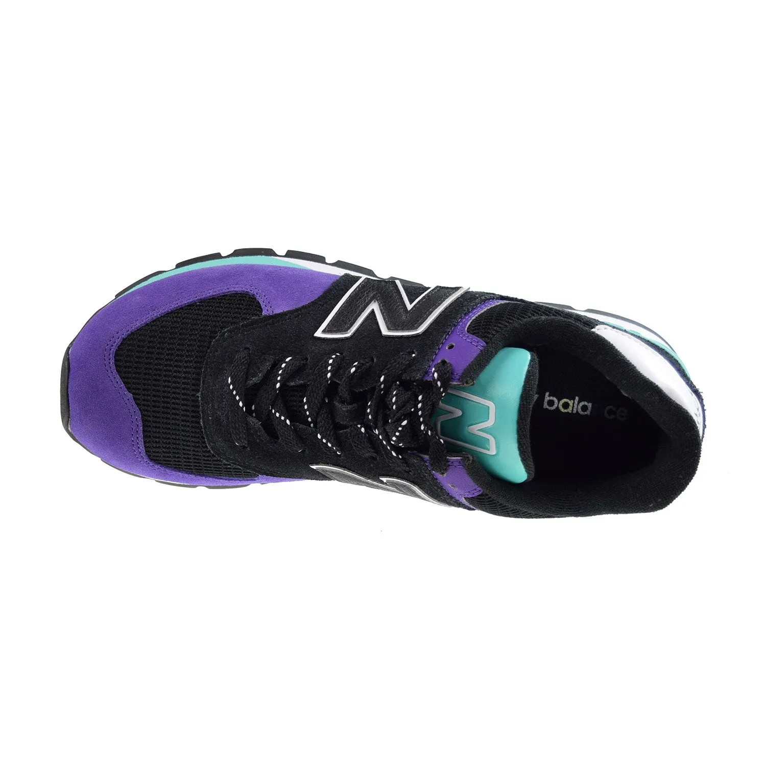 New Balance 574 Men's Shoes Rugged Black-Prism Purple