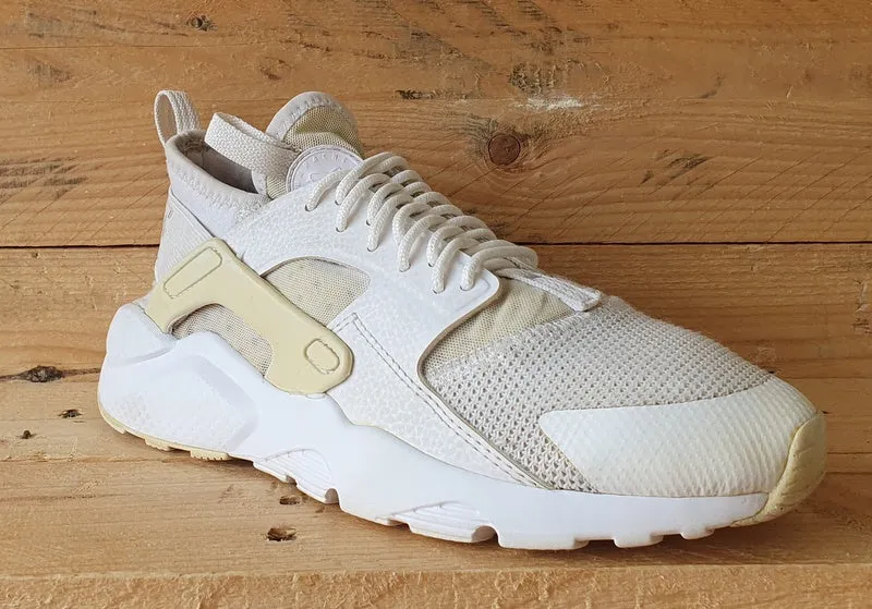 Nike Air Huarache Run Ultra Trainers UK4.5/US5Y/EU37.5 847569-100 Triple White