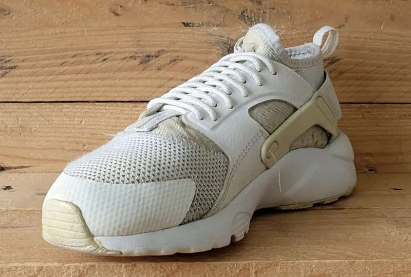Nike Air Huarache Run Ultra Trainers UK4.5/US5Y/EU37.5 847569-100 Triple White
