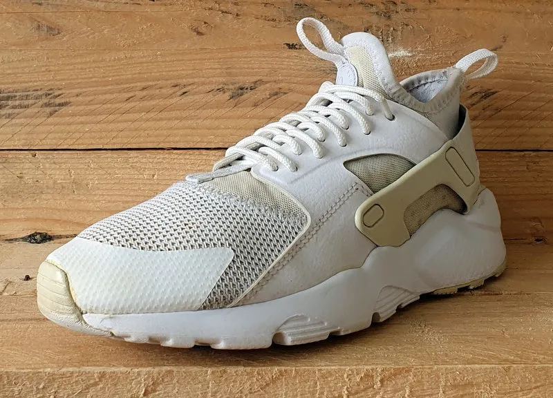 Nike Air Huarache Run Ultra Trainers UK4.5/US5Y/EU37.5 847569-100 Triple White